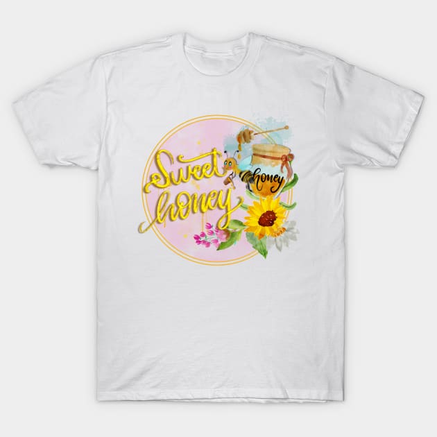 Sweet honey cute design T-Shirt by PrintAmor